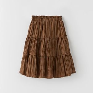 Pleated Midi Skirt